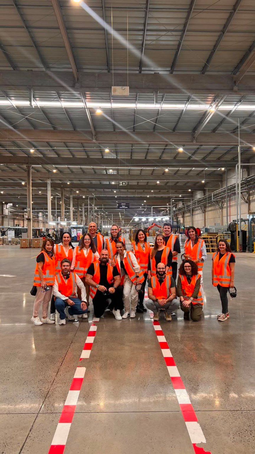 RunwayExpres logistics team in a warehouse